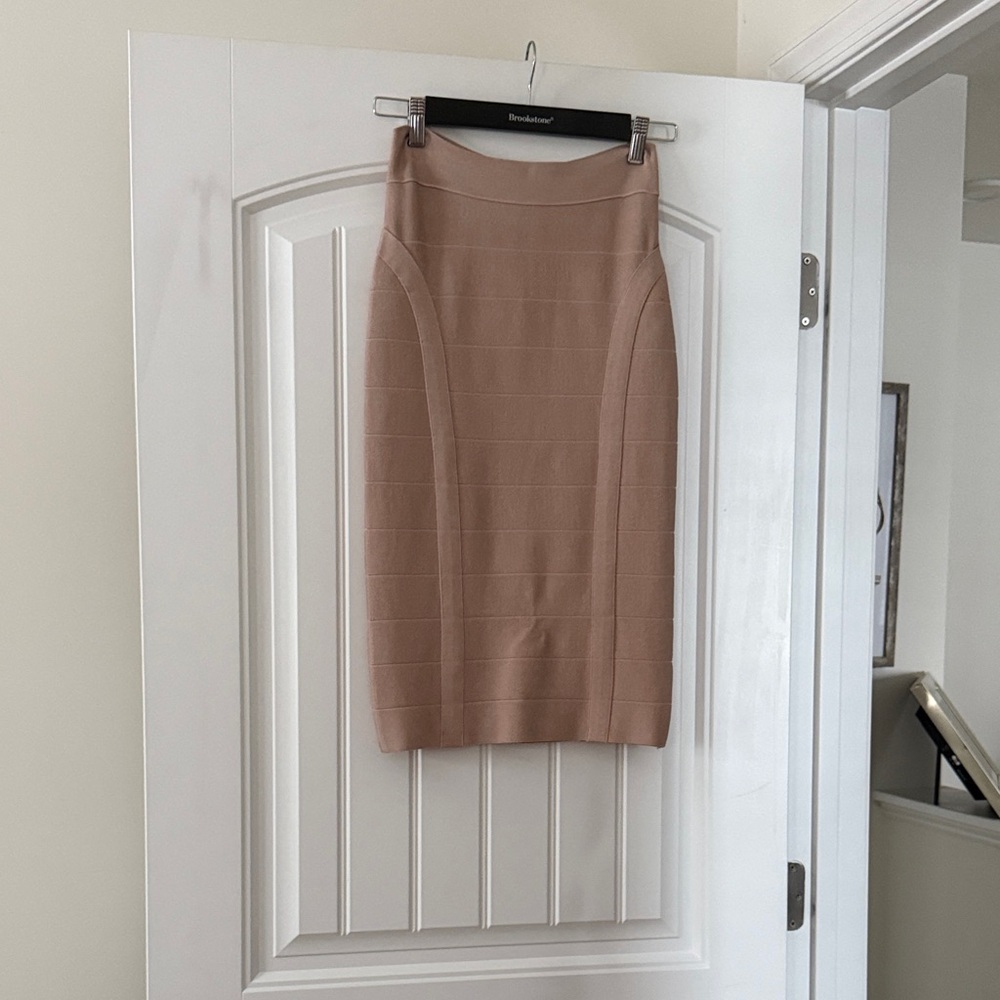 Bebe Nude Pencil Skirt